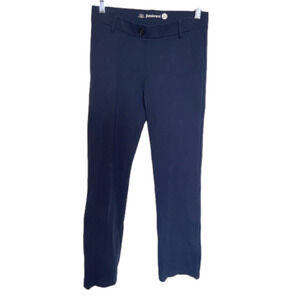 BETA brand navy blue straight leg yoga business casual dress pants size s petite